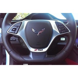 Z51 Vinyl Decal for Steering Wheel - Red and Black for Corvette