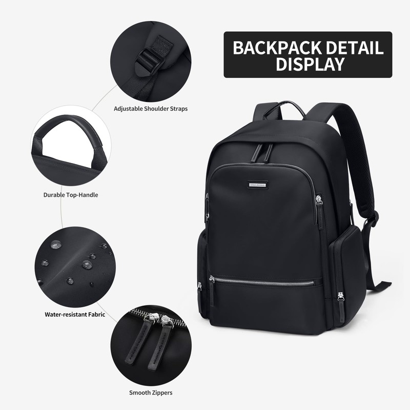 GOLF QUALITY Backpack Women's Laptop Backpack Men 15.6 Inch School