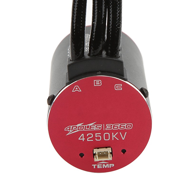 V2 3660‑4250KV Supersonic Brushless 4 Pole Motor with Temperature Sensor