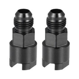 Hihaha Fuel Adapter/for Car/Durable 6AN Male to 5/16" / 2Pcs Black
