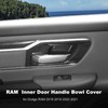 SQQP Carbon Fiber Inner Door Handle Bowl Cover Trim Frame