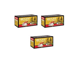 Mevlevi Black Tea Earl Grey Ceylon Bag Tea (25 x 2.5g = 62.5g) (3 Packs (3 x 25 x 2.5g))