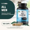 LIFE 360+ Multivitamínico All Men | 180 Cápsulas | Creatina