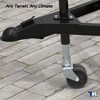 TOWKING 2000lbs Dual 6" Trailer Jack Swivel Caster, Wheel Replacement