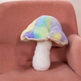 LICHENHAO Mushroom Pillow Floor Pillow Sofa Cushion Home Decoration Reading Pillow (32cm, Purple)