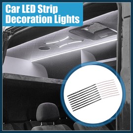 TUCKBOLD 12V Car Interior 15 LED Strip Light 30cm White (Set of 8) Automotive Parts