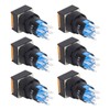 25Pcs Squares Push Button Switch 8 Pin Self Locking Switches