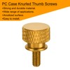 sourcing map 12pcs M4x8mm Knurled Thumb Screw Computer Case Threaded