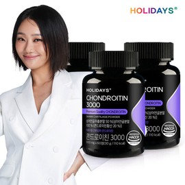Holidays (현대홈쇼핑)H 홀리데이즈 프리미엄 콘드로이친 3000 60정 3병 (총6개월분)(T영역) (Hyundai Home Shopping) H Holidays Premium Chondroitin 3000 60 Tablets 3 Bottles (Total 6 Months Supply) (T Zone)