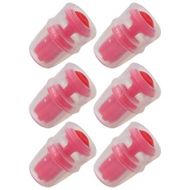 Suifaqi 6-Pack Red Replacement Bite Nozzles for Osprey/Nathan & Hydrapak Hydration Reservoirs - Lead-Free Silicone Sheaths