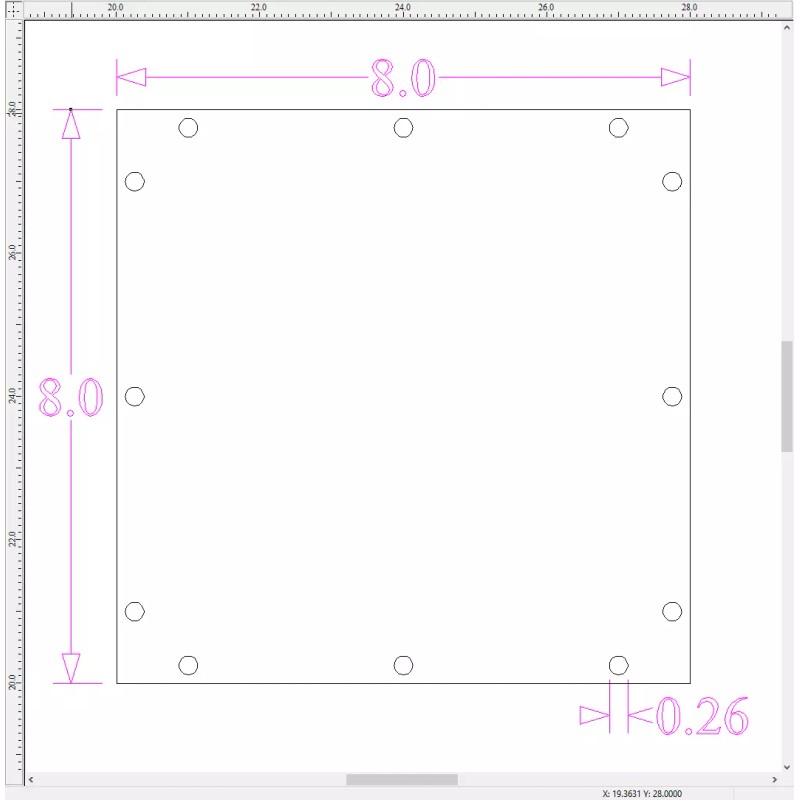 Skar Audio Blank 8” X 8” Plexiglass Viewing Window 3/4"