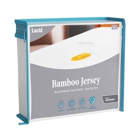 Lucid - Protector de Colchón de Bambú - 100% Impermeable - Ultrasuave e Hipoalergénico - Ajuste Estilo Sábana - Tamaño Individual