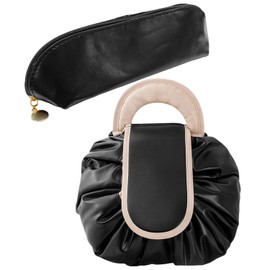 1 Piece Makeup Brush Bag, 1 Piece Drawstring Wash Bag, Reusable, Convenient for Travel, Multi-Functional Waterproof Storage Bag.