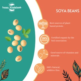 Sussex Wholefoods Organic SOYA Beans 500g