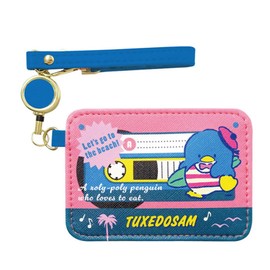 K Company Sanrio Characters (Vintage Retro) Pass Case with Reel Tuxedo Sam SAV-RT-TX