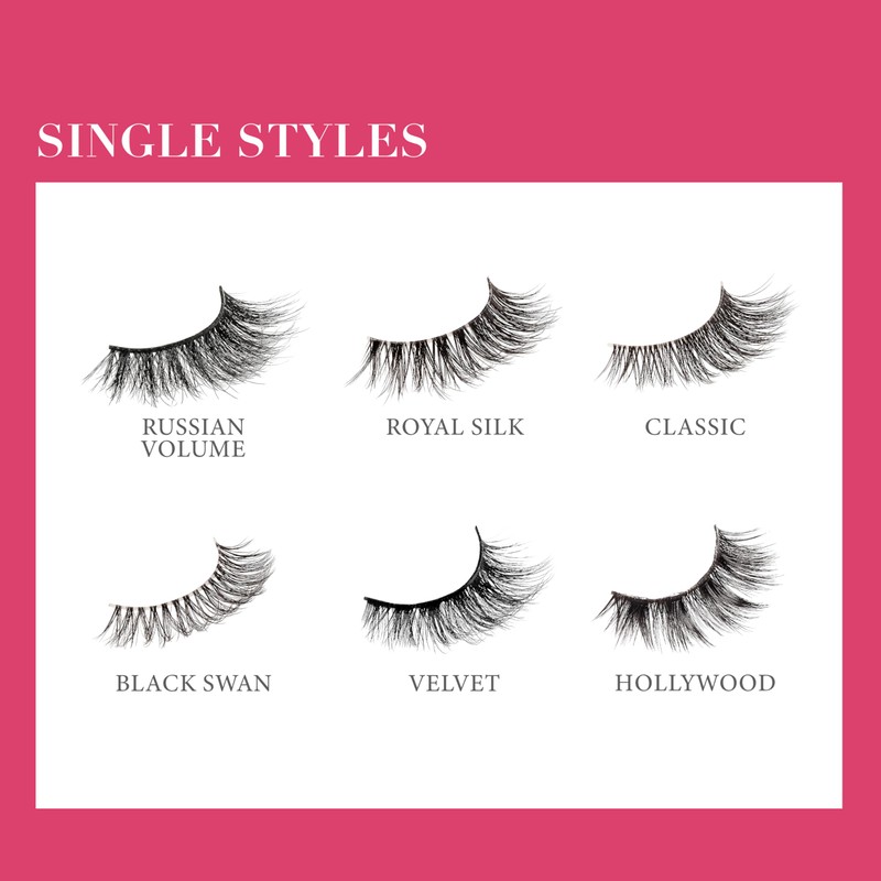 KISS Lash Couture LuXtensions Collection False Eyelashes, Flat Lash Technology,