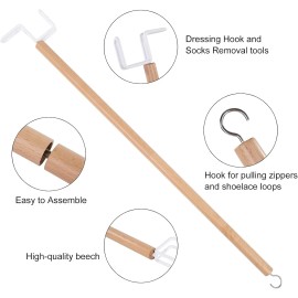 BTideas 27" Dressing Stick & Sock Remover Tool Aid