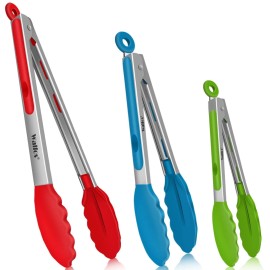 Walfos - Tongs - Silicone - Heat Resistant - 3pc Set