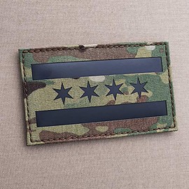 Jumbo Chicago 3x5 IR mult1cam City Flag OCP Morale Patch