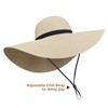 Naivlizer Women Wide Brim Sun Hat UPF50 Straw Summer Hat