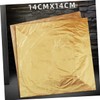 STOBOK 100pcs Imitation Gold Foil Paper for Arts and Crafts