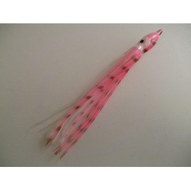 Generic 5 x 5 / 125MM SQUID MUPPETS SEA FISHING (PINK TIGER)