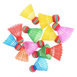 Milisten 12pcs Outdoor Shuttlecocks Sports Shuttlecocks Colorful Shuttlecocks Training Badminton Balls Hight Badminton Nylon Shuttlecocks Badminton Nylon Child Indoor Rainbow Ball