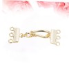 jojofuny 3 Strand Copper Plating Clasps for DIY Jewelry Making