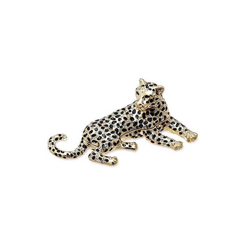 <Leopard (each color)> Pierce Jewelry Box (Black)