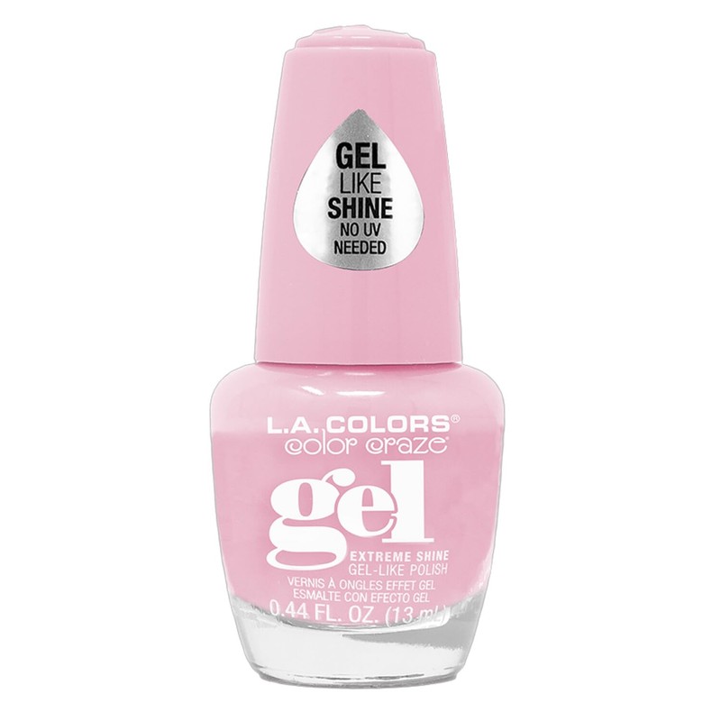 L.A. COLORS Pink Please Gel Polish, Pink Glaze CNL642