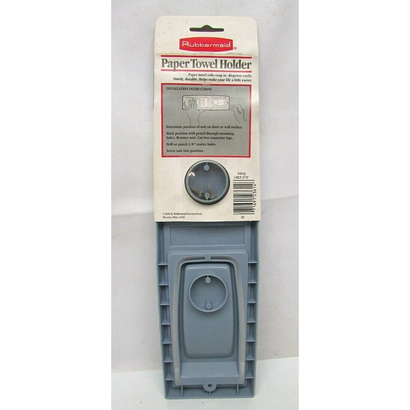 Rubbermaid Rare Vintage Rubbermaid Wall Mount Paper Towel Holder Slate