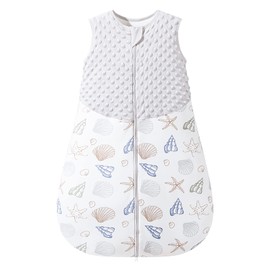 HOOMCOOM Sleeper Baby Winter Cotton Soft Baby Sleeping Bag Warm Cold Prevention 1.5 Tog, gray