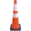 Tatco TCO35500 10.8 x 28 in. Slimline Traffic Cones Black