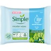 SIMPLE, Toallitas Micelares Biodegradables, 20 piezas