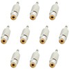 tunghey 10Pack RCA to 3.5MM Audio TS Adapter 3.5mm 1/8"