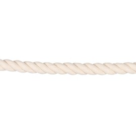 Rope and Cord White Twisted 100% Natural Cotton Rope – Lengths from 10’-600’ – 1"