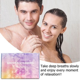 JOYHAZE 6 Pcs Shower Steamers Aromatherapy, Shower Bombs with Essential Oils for SPA Relaxation, Shower Tablets, Christmas Birthday Valentines Gift, Stress Relief Self Care, Lemon Lavender Mint