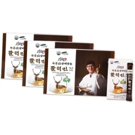 김오곤 녹용 산삼배양근 침향 활력진 스틱 15g 30포 3팩