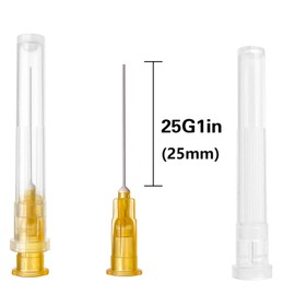 100PCS 25 Gauge 1 inch Needle Lab Accessories, Refilling Inks,Individually Packaged