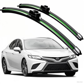 Compatible With Toyota Camry XV70 XV50 XV40 XV30 2002-2023 Wiper Blades Front Windshield Wipers Water Repellent Available in All-Seasons OEM Quality 26"+18" 2PCS