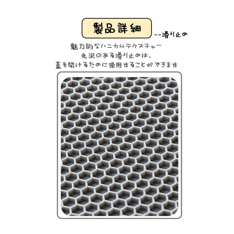 MHSKNHW Heat-resistant, Anti-Slip, Set of 4, Honeycomb Construction, Diameter 7.1