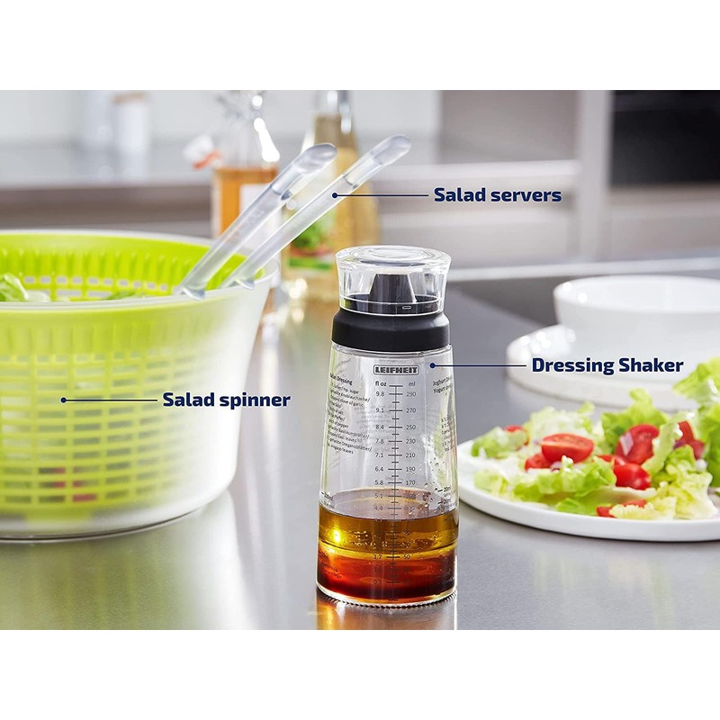 Leifheit Leifheit Salad Dressing Shaker, Black/Transparent