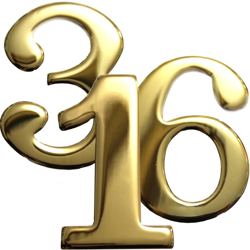 Better Box Mailboxes 2" Brass Numbers Better Box Mailboxes Brass