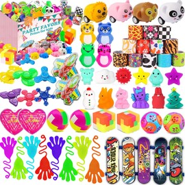 Maegawa 66 Pcs Party Favors For Kids, School Classroom Rewards, Treasure Box Toys Carnival Prizes, Pinata Filler Goodie Bag Stuffers, Prize Box Toys for Kids Classroom