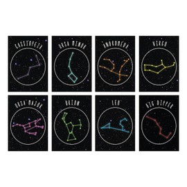 Playroom Decor, Constellation Wall Cards, Nursery Decor, Flash Cards, Gender Neutral Nursery, 08x10 Inch Print