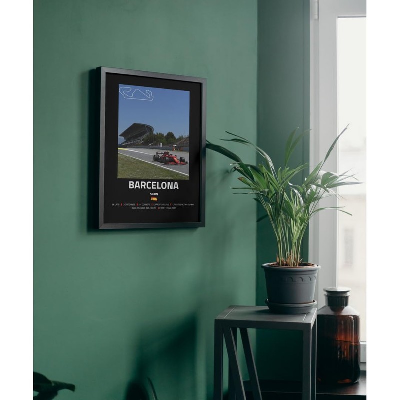 Lap Legends Barcelona F1 Track Framed Display Gift