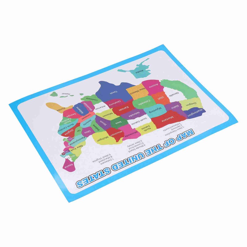 10pcs United States Map Easy to Read USA Ideal Wall