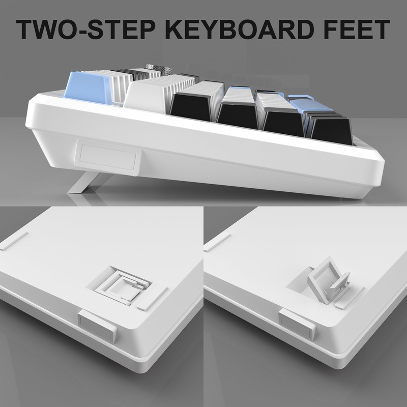 MageGee 75% Mechanical Gaming Keyboard, Compact Blue Backlit Wired Gaming