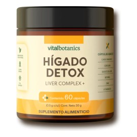 Liver Complex Cardo Mariano 60 Caps 500mg Vitalbotanics Sabor Sin sabor