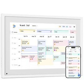 10.1" Digital Calendar Chore Chart – 1080P Full HD Interactive Touchscreen, Smart Family Planner, Hearth Display Digital Wall & Desk Mountable for Seamless Scheduling